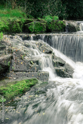 Water fall and rapids at the River Carron in Scotland