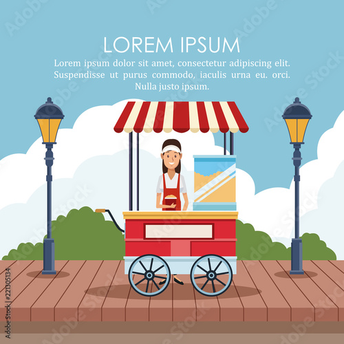 Food stand poster