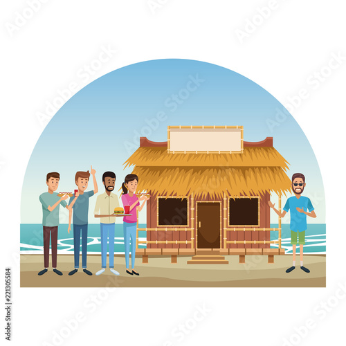 Kiosk at beach