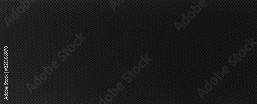 Tablou pe pânză Horizontal plastic grid white background. Black background