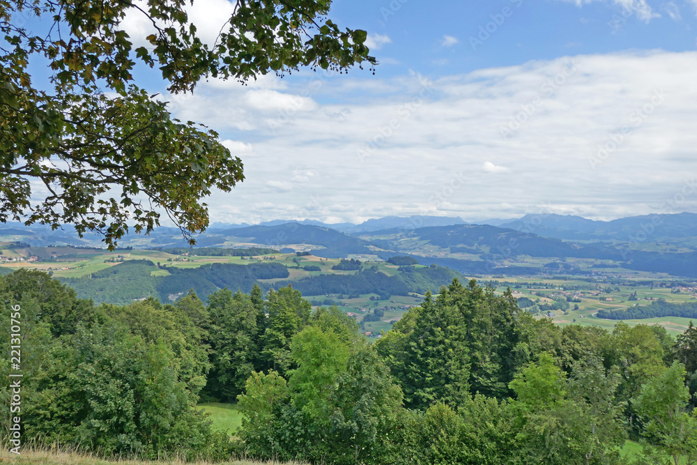 Aussicht von Längenberg, Berner Alpen, Schweiz Aussicht von Längenberg, Berner Alpen, Schweiz