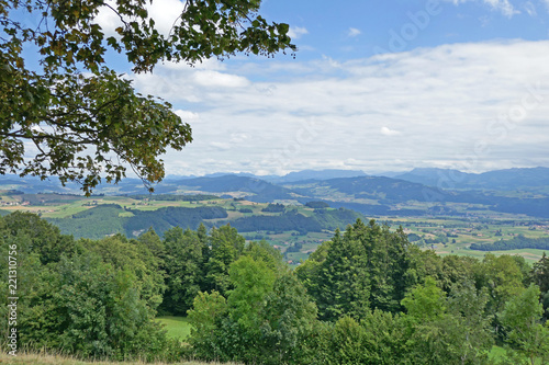 Aussicht von Längenberg, Berner Alpen, Schweiz 