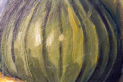 Abstract painting. Painting with oils on canvas for the background of a major stroke.