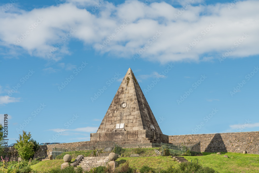 The Covenant Rest is a massive sandstone ashlar pyramid in the Valley Cemetery memorial to the Covenanters close to Stirling Castle in Scotland.