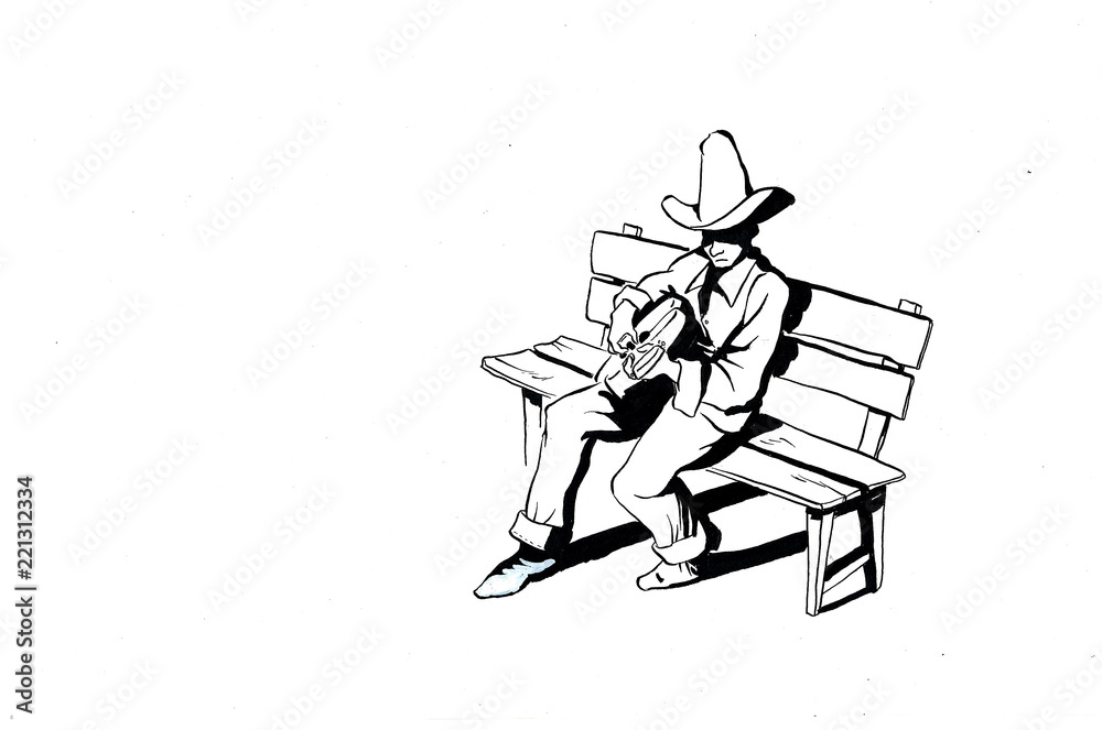 Obraz premium bluesman