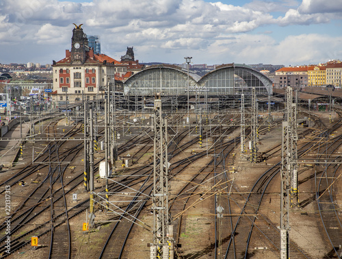 Prague Train Station in Czechia