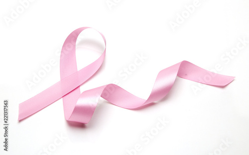 Pink breast cancer ribbon