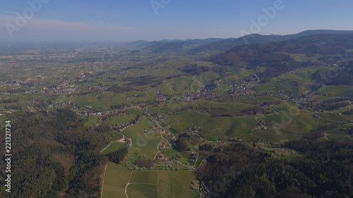 Aerial shoot of panorama in Germany