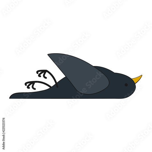 Dead Bird filled outline icon