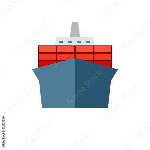 Container ship icon