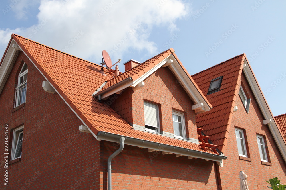 Dachfenster mit rotem Ziegeldach 4
