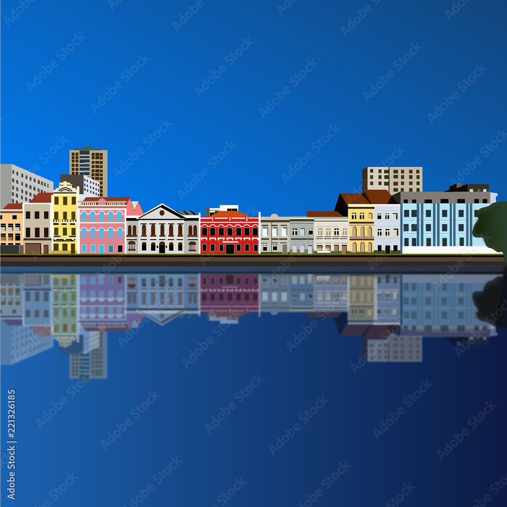 Obraz premium Recife Rua Aurora