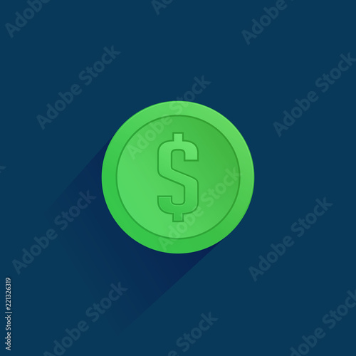 Dollar penny coin icon