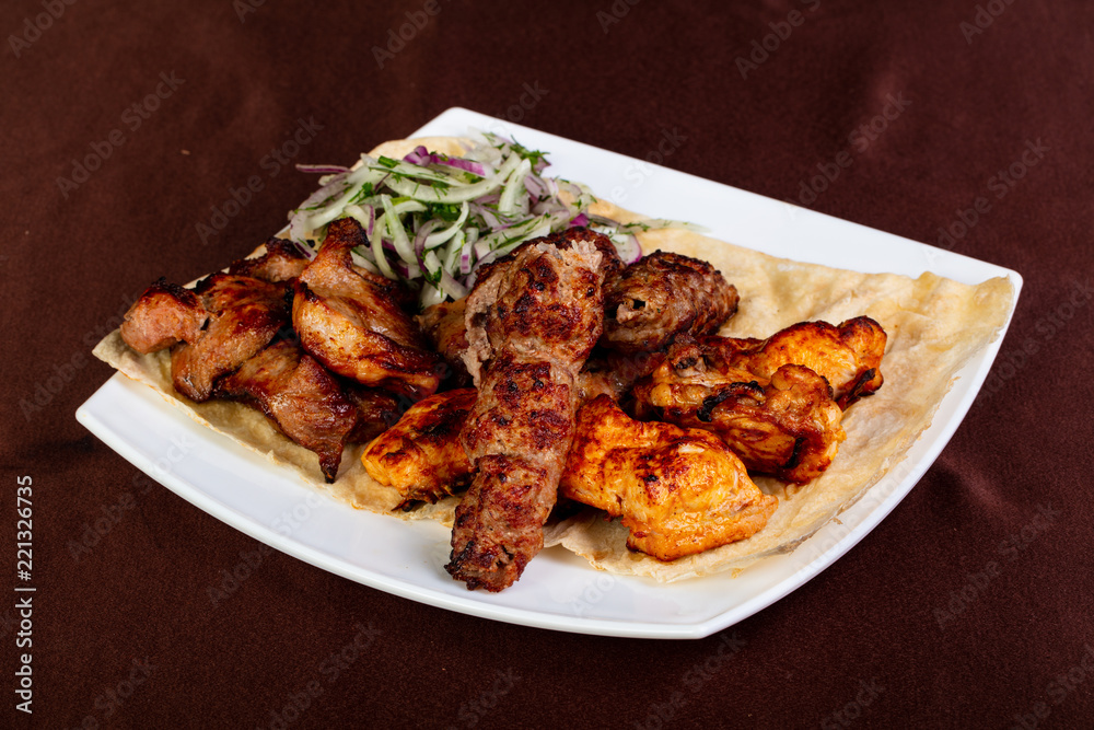 Mix shashlik plate Mix shashlik plate
