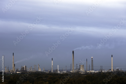 Industrial landscape, Cheshire, England.