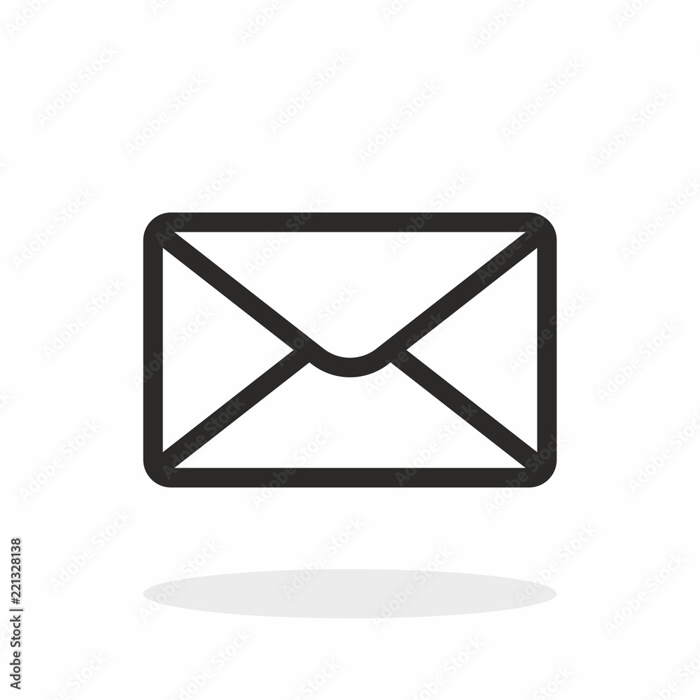 Mail, email, envelope vector icon. Mail, email, envelope vector icon.