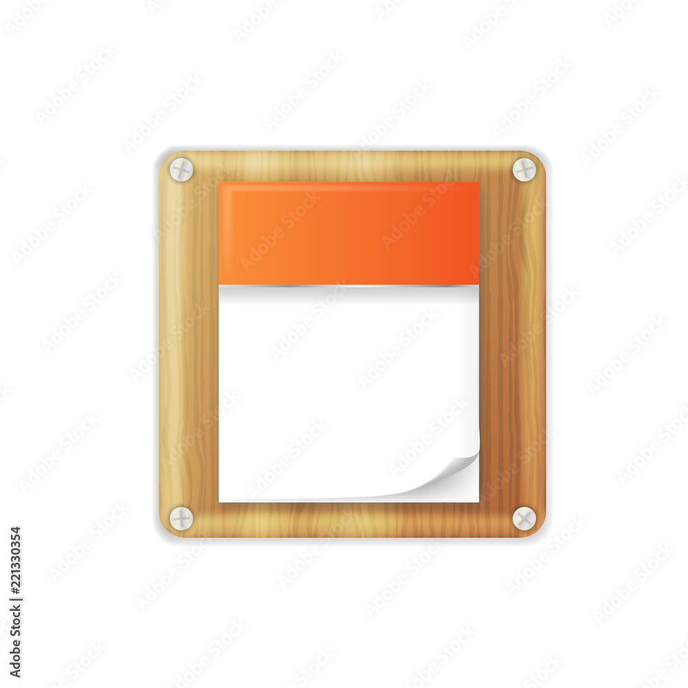 Vector illustration of blank calendar Vector illustration of blank calendar