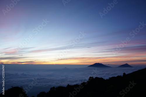 sunrise on Mount Sindoro is really beautiful