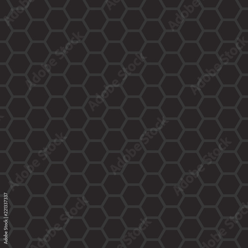 black hexagonal pattern- vector illustration