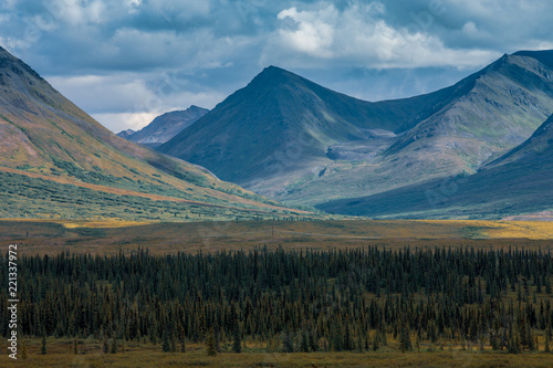 Amazing view of landscape mountain in Alaska. Indescribable beauty of nature!