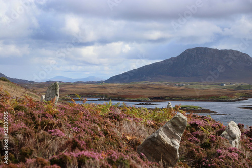 Steinkreis von Langais  Langass   Insel Nord Uist  Hebriden