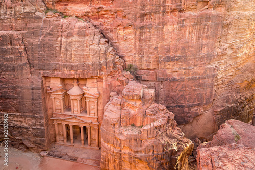 Al Khazneh Treasury Ancient City of Petra, Jordan: Incredible UNESCO World Heritage Site.