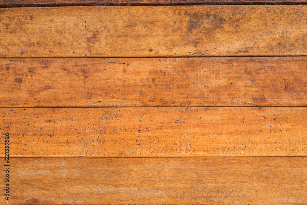 Naklejka premium Brown wood texture. Abstract background, empty template.