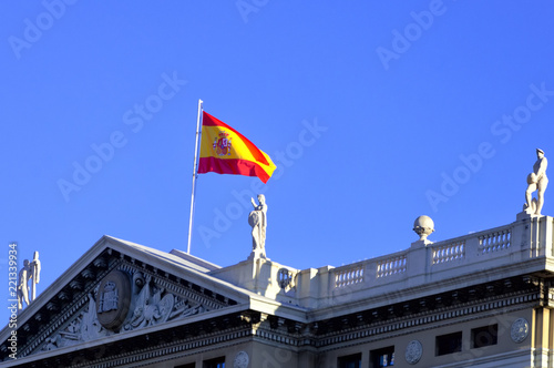 Spanish Flag in Barcelona.