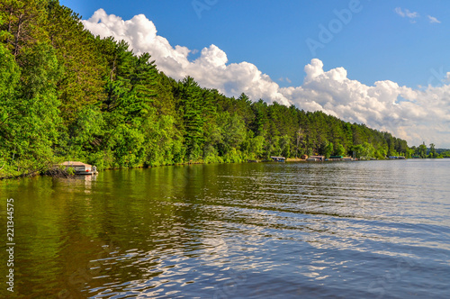 The Forested Shoreline of Sibley Lake in Central Minnesota