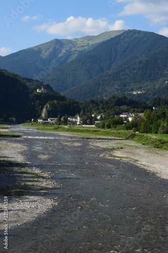 Friuli - Carnia, panorama sulla val di Goto ed il torrente Degano photo