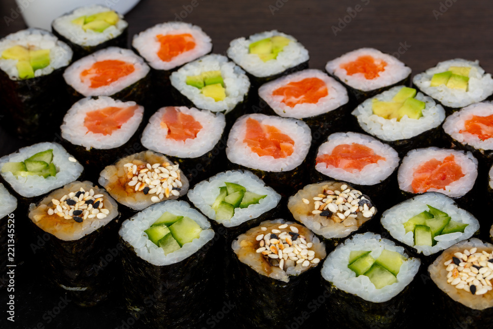 Delicious sushi set Delicious sushi set