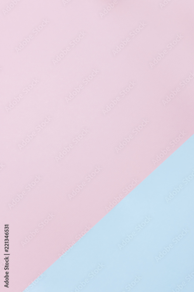 Flat lay soft pink and light blue pastel color paper geometric background,  minimal concept. Design background for mock up. Stock Photo | Adobe Stock