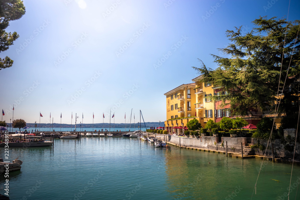 Hafen am gardasee, Italien, Halbinsel Sirmione