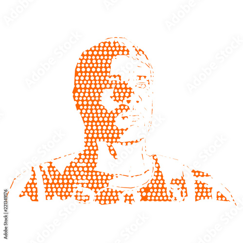 The roman soldier - vector illustration. Waiting soldier. Waiting man. 
