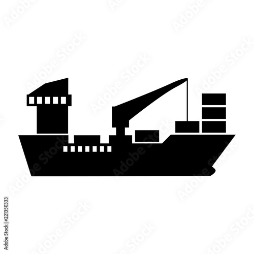 Cargo ship icon