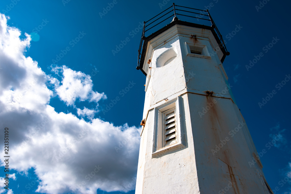 Old lighthouse in Anstruther harbor, Fife. Old lighthouse in Anstruther harbor, Fife.