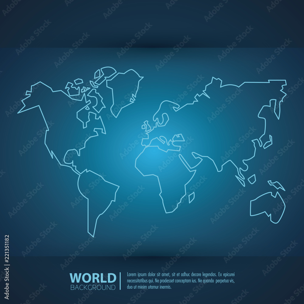 Naklejka premium World modern background