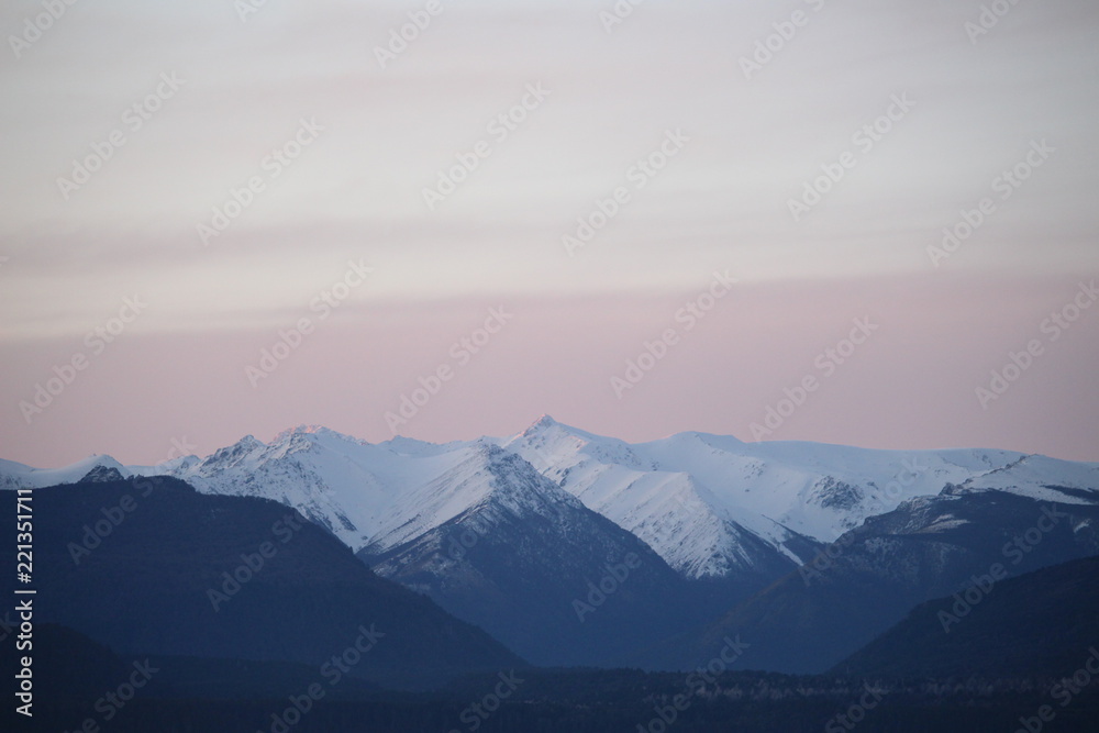 Obraz premium Montañas nieve