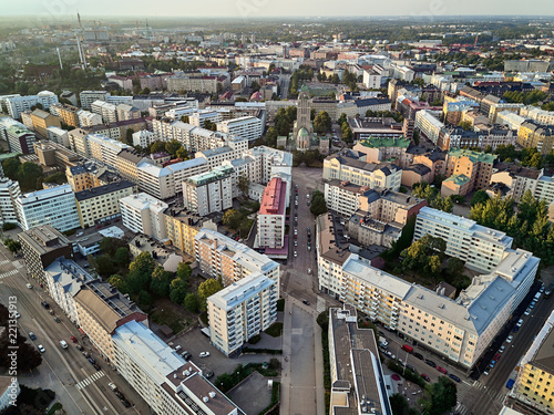 Aerial view of Kallio district 