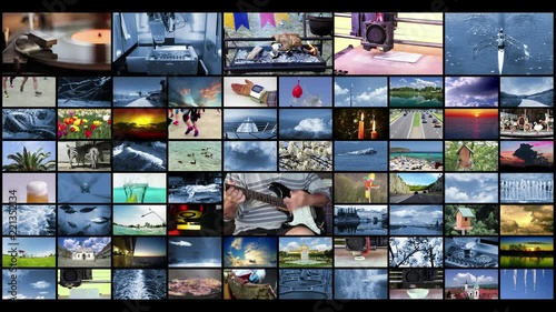 Television Production Technologies Concept as a Video Wall Background, 4K video