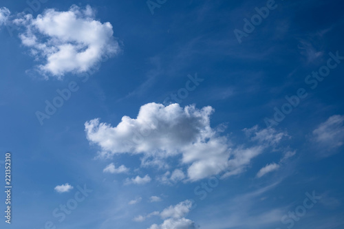 white cloud in the blue sky