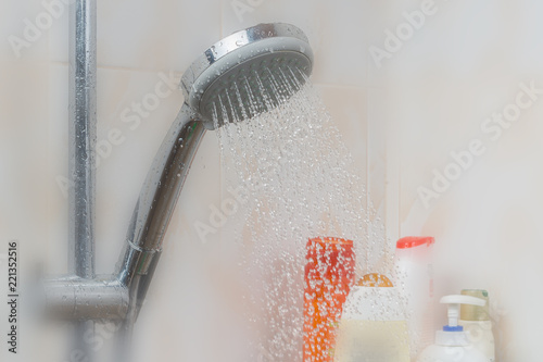 shower in the bathroom photo