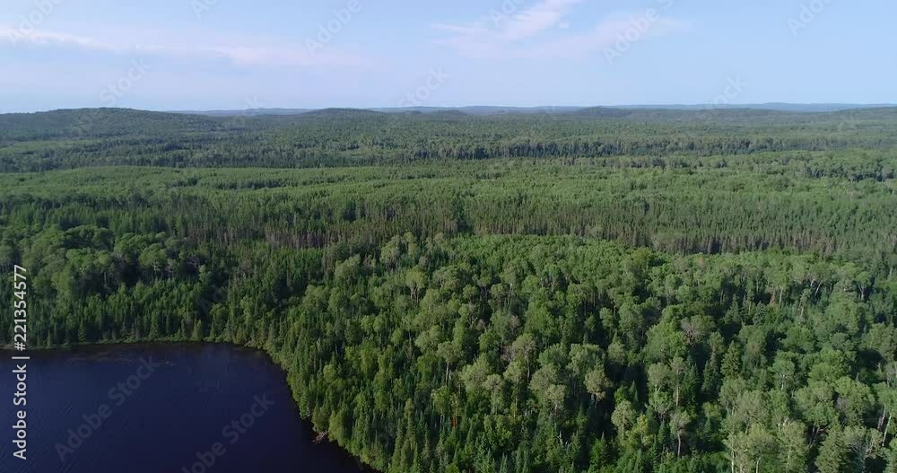 The Gunflint Trail is an Isolated part of the Superior National Forest