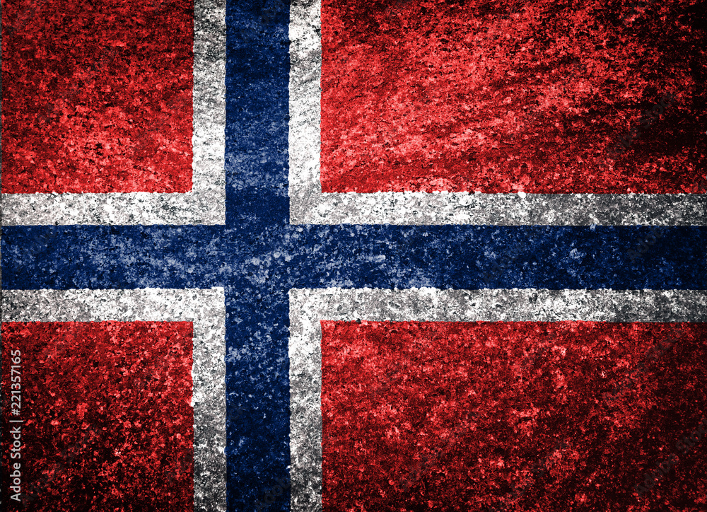 Texture of of Norwegian flag on a marble tile. Texture of of Norwegian flag on a marble tile.