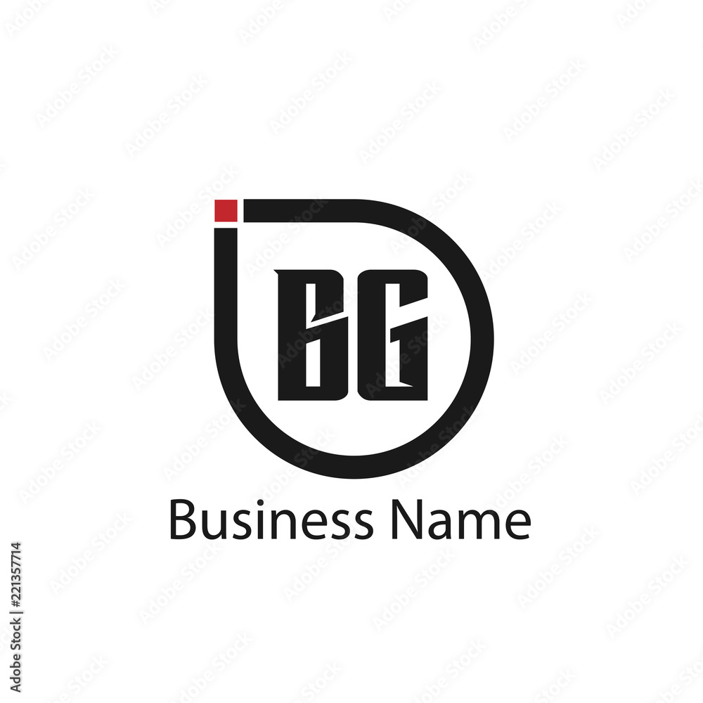 Initial Letter BG Logo Template Design Initial Letter BG Logo Template Design