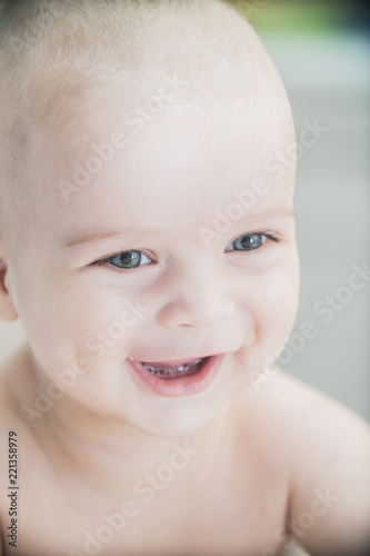 happy infant baby smiling 