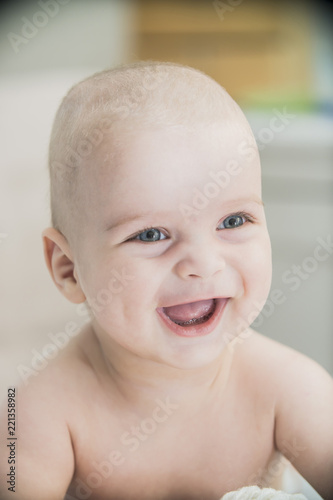 happy infant baby smiling 
