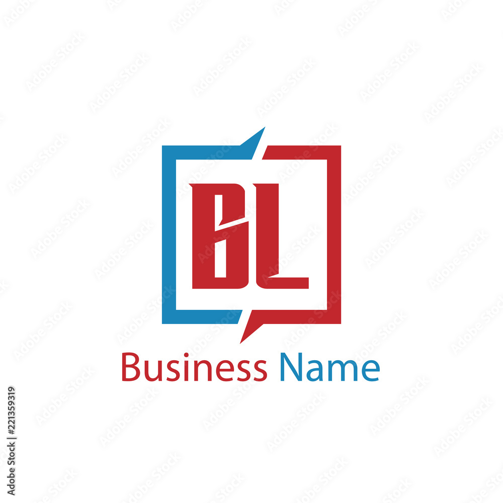 Obraz premium Initial Letter BL Logo Template Design
