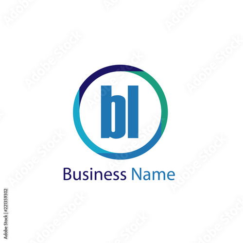 Initial Letter BL Logo Template Design