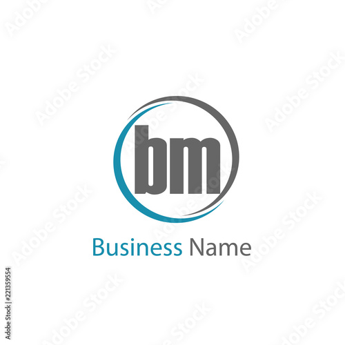 Initial Letter BM Logo Template Design Free Download Initial Letter BM Logo Template Design - GFXLoad